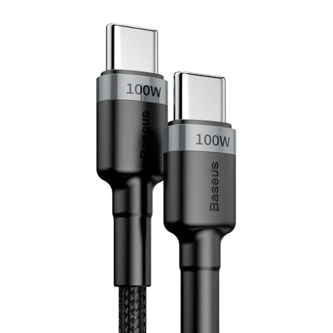 Baseus Cafule USB-C kabel PD 2.0 / QC3.0, 100W, 20v/5A, 2m - Sort