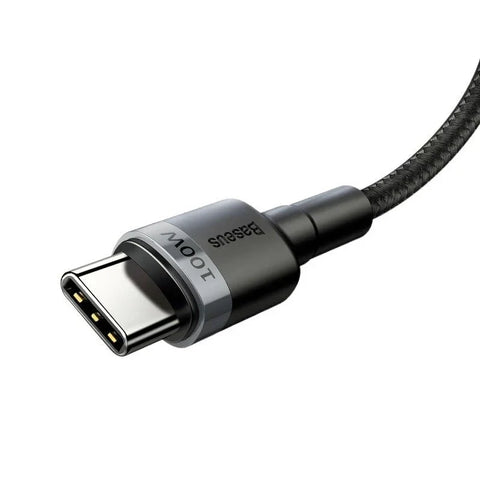 Baseus Cafule USB-C kabel PD 2.0 / QC3.0, 100W, 20v/5A, 2m - Sort