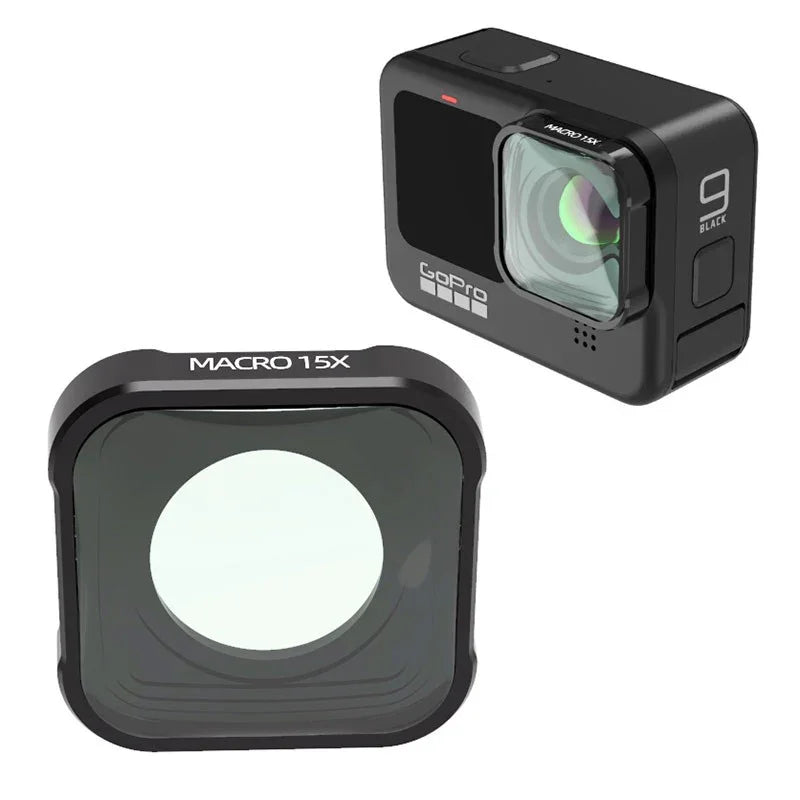 JSR Makrolins 15x förstoring till GoPro Hero12/11/Mini/10/9 Black - Action King