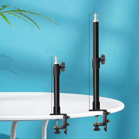 Stativ med 1/4" skrue, Bordklemme 350-610mm - Aluminium