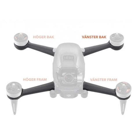Motorarm til DJI FPV - Venstre bag