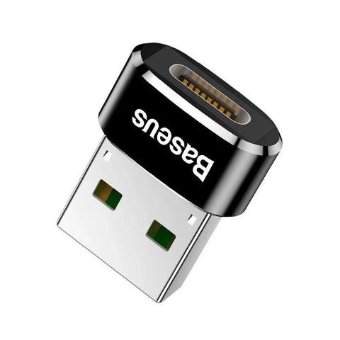 Baseus Adapter USB-C til USB-A, 5A - Sort