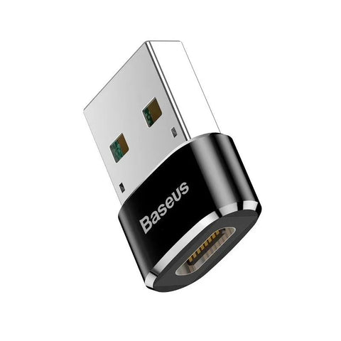Baseus Adapter USB-C til USB-A, 5A - Sort