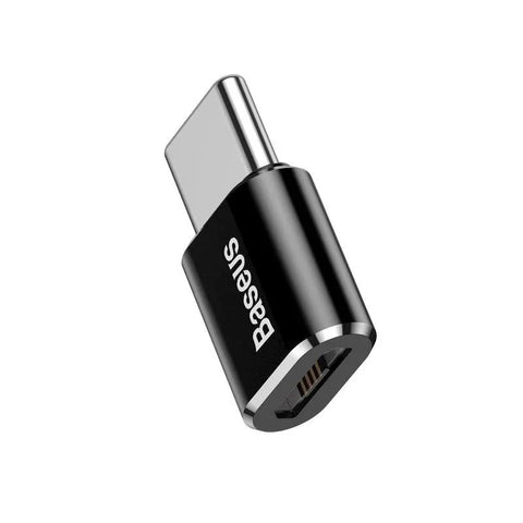 Baseus Adapter Micro-USB til USB-C - Sort