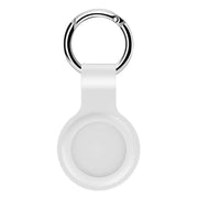 Silikonfodral med rund karbinhake för Apple AirTag - Vit - Action King