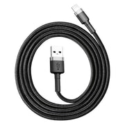 Baseus Cafule USB-A - Lightning Kabel, 2.4A, 0.5m - Svart - Action King