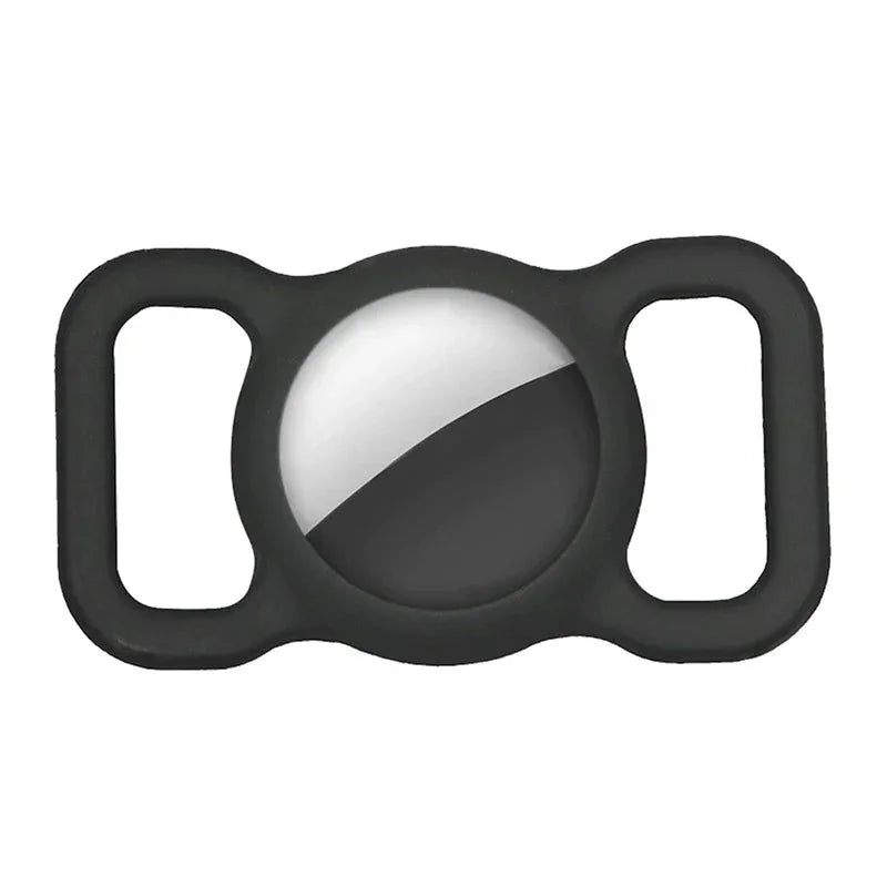 Silikonfodral med öglor för Apple AirTag - Svart - Action King