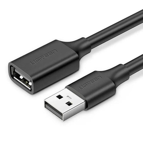 Ugreen USB 2.0 Forlængerkabel Ha-Ho - 1,0m - Sort