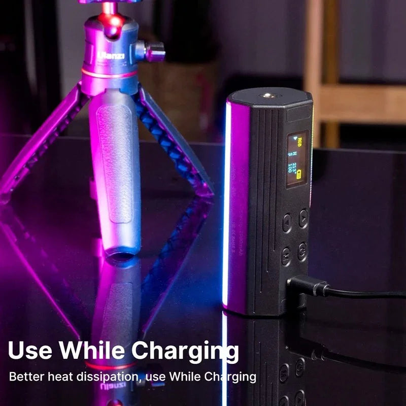 Ulanzi i-Light Belysning LED för foto / video - RGB - 2000mAh internt batteri - Magnet - 200lm - Action King