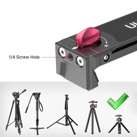 Ulanzi U-Pad III Tablet Klemmebeslag - Holderpude til 1/4" Skrue - Aluminium