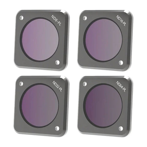 JSR Filter 4-pack - ND8/PL + ND16/PL + ND32/PL + ND64/PL till DJI Action 2 - Kit - Action King