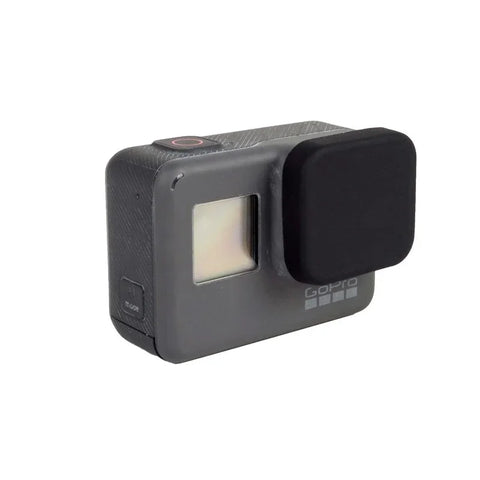 Objektivabdeckung für GoPro Hero5/6/7 aus Silikon - Schwarz