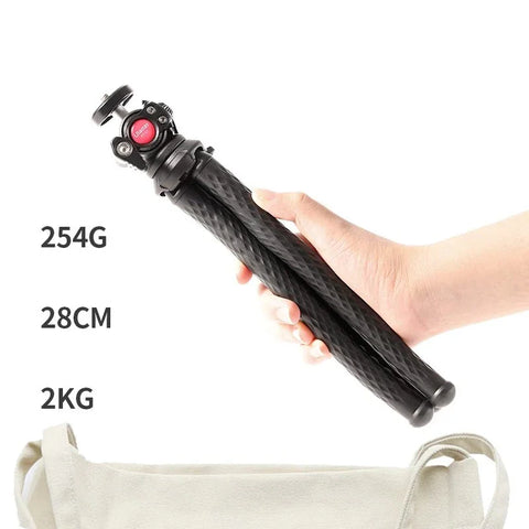 Ulanzi FT-01 Stativ fleksibelt 360 graders kuglehoved 1/4" skrue / Mobilholder / Tilbehørssko - Octopus