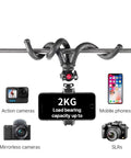 Ulanzi FT-01 Tripod flexibelt 360 grader kulledshuvud 1/4" skruv / Mobilhållare / Tillbehörssko - Bläckfisk - Action King