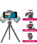 Ulanzi FT-01 Tripod flexibelt 360 grader kulledshuvud 1/4" skruv / Mobilhållare / Tillbehörssko - Bläckfisk - Action King