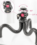 Ulanzi FT-01 Tripod flexibelt 360 grader kulledshuvud 1/4" skruv / Mobilhållare / Tillbehörssko - Bläckfisk - Action King