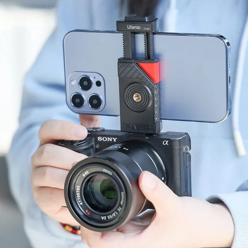 Ulanzi FT-01 Tripod flexibelt 360 grader kulledshuvud 1/4" skruv / Mobilhållare / Tillbehörssko - Bläckfisk - Action King