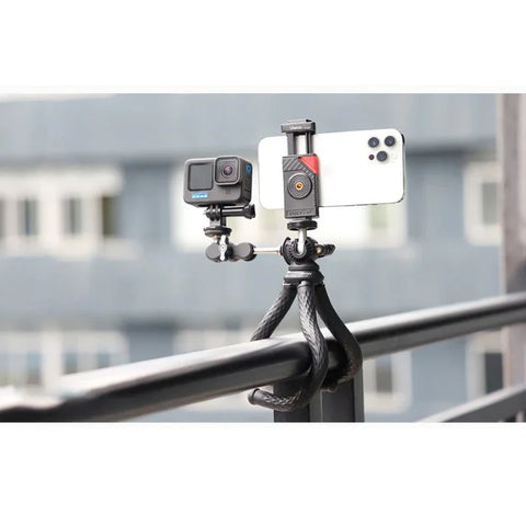 Ulanzi FT-01 Stativ fleksibelt 360 graders kuglehoved 1/4" skrue / Mobilholder / Tilbehørssko - Octopus