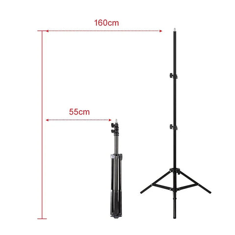 Stativ / stativ LT 360° med 1/4" skrue - Aluminium 550-1600mm