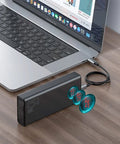 Baseus Amblight Power Bank - Portabelt batteri - 30000mAh, 5xUSB Typ A/C, QC 3.0 / PD 65W - Action King