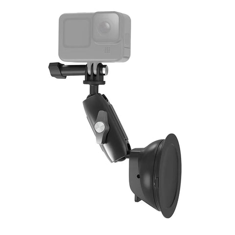 Telesin Sugekopmontering Dobbeltledt - 360° Kugleled - Kraftig - Aluminium