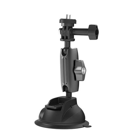 Telesin Sugekopmontering Dobbeltledt - 360° Kugleled - Kraftig - Aluminium