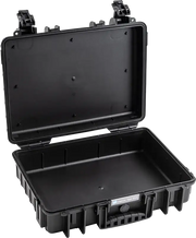 Sort, tom beskyttelsesetui til professionel brug