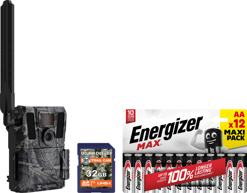 KIT Hikmicro Trailcamera M15, 32G SD, 12st Max AA