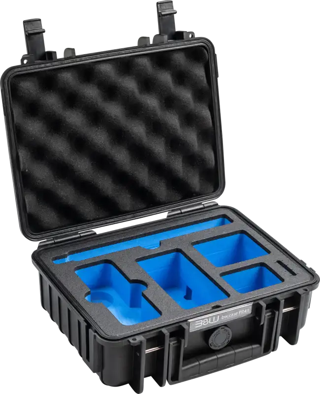 Skyddsfodral 1000 för Insta360 X4: svart, slitstarkt fodral skyddar din kamera. Perfekt passform för säker förvaring.