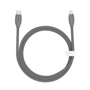 Baseus Jelly Cable USB-C - Lightning Kabel, Silikon, 20W, 1.2m - Grå - Action King