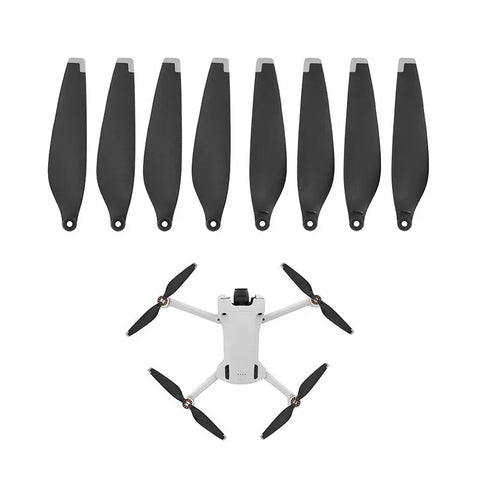 Propeller til DJI Mini 4 Pro / Mini 3 Pro - erstatter 6030F - 4-pak - Sort/Sølv