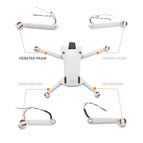 Motorarm til DJI Mini 3 Pro - Venstre Foran