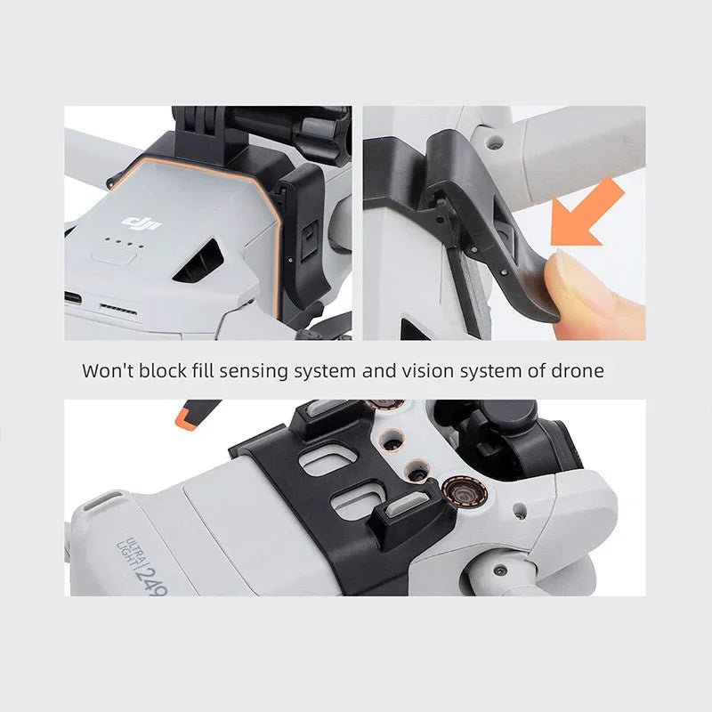 Fäste / hållare för kamera / tillbehör till DJI Mini 3 Pro - Ovansida - Action King