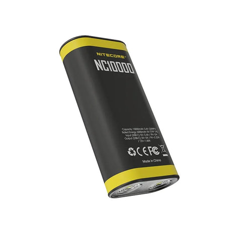 Nitecore NC10000 Highland Powerbank - Bærbart batteri Dual LED - 10000mAh, 1xUSB-C, QC 3.0 / PD 20W, 5V, 3A