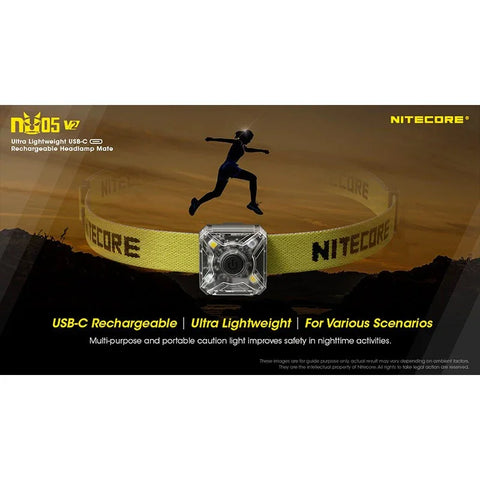 Nitecore NU05 V2 Pandelampe Mate - 40lm