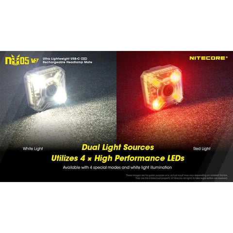 Nitecore NU05 V2 Pandelampe Mate - 40lm