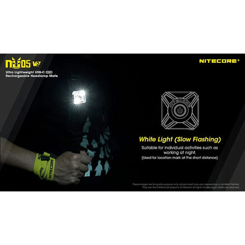 Nitecore NU05 V2 Pandelampe Mate - 40lm