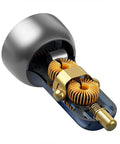 Baseus Particular Digital Display Car - Snabbladdare Bil QC4+ / PPS 65W - 2xUSB Typ A/C, Med Display - Grå - Action King