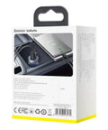 Baseus Particular Digital Display Car - Snabbladdare Bil QC4+ / PPS 65W - 2xUSB Typ A/C, Med Display - Grå - Action King