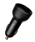 Baseus Supreme Digital Display Car - Snabbladdare Bil PPS 100W - 2xUSB Typ A/C, Med Display - Svart - Action King