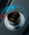 Baseus Supreme Digital Display Car - Snabbladdare Bil PPS 100W - 2xUSB Typ A/C, Med Display - Svart - Action King
