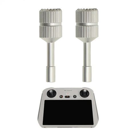 Ekstra lang stang/håndtag til DJI Mini 4 Pro / Mini 3 Pro / Mini 3 / Air 3 / RC / RC 2 fjernbetjening - 2-pak aluminium - titanium