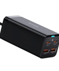 Baseus GaN3 Pro Desktop Fast Charger - Väggladdare - Snabbladdare QC4+ / PD 100W - 100-240V till USB - 4xUSB Typ A/C - Action King
