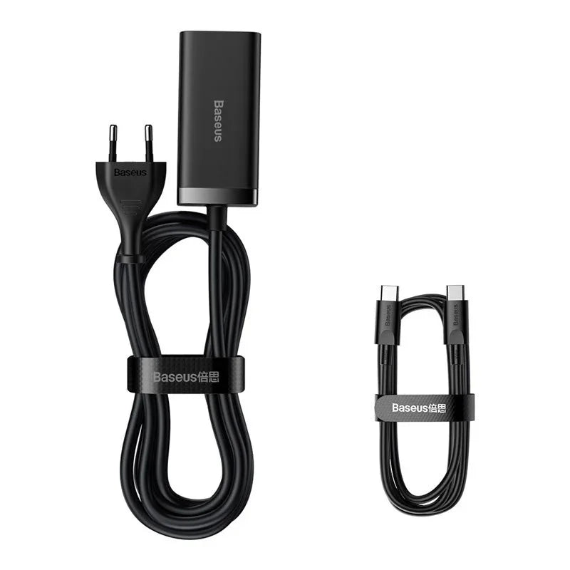 Baseus GaN3 Pro Desktop Fast Charger - Väggladdare - Snabbladdare QC4+ / PD 100W - 100-240V till USB - 4xUSB Typ A/C - Action King