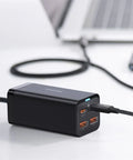 Baseus GaN3 Pro Desktop Fast Charger - Väggladdare - Snabbladdare QC4+ / PD 100W - 100-240V till USB - 4xUSB Typ A/C - Action King