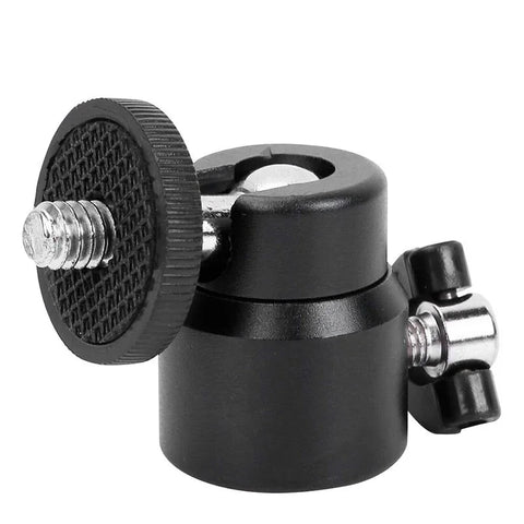 Kugleledsbeslag Mini 360°, 1/4" - Aluminium