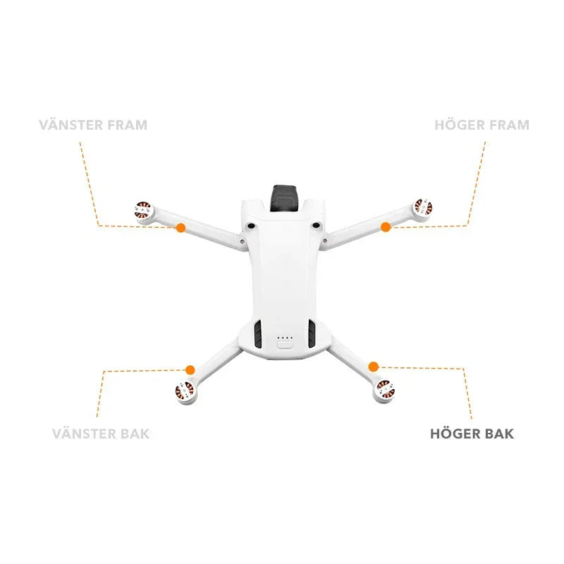 Axel till DJI Mini 3 Pro / Mini 3 för motorarm - Bak Höger - Action King