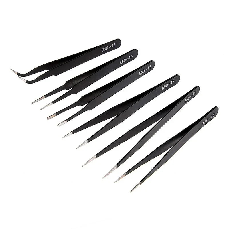 Pincetter ESD Antistatiska Precision 6 x Micro - Kit - Action King