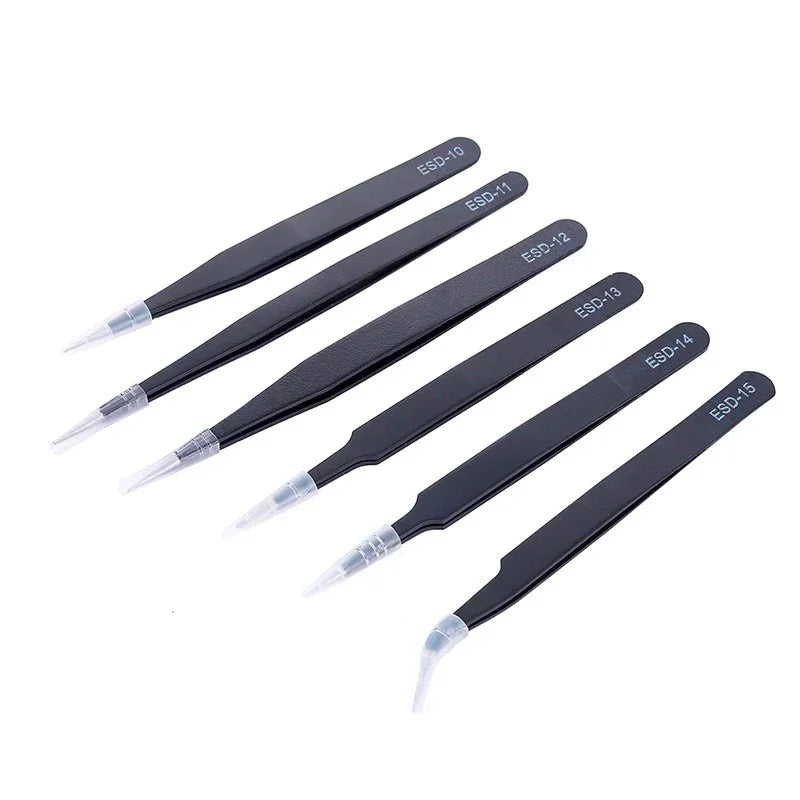 Pincetter ESD Antistatiska Precision 6 x Micro - Kit - Action King