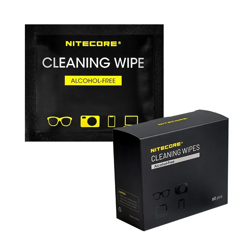 Nitecore Cleaning Wipes - Våtservetter / Rengöring - 60-pack - Action King